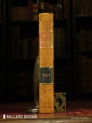 Laws of Washington Territory, enacted by the Legislative Assembly, TENTH BIENNIAL SESSION, 1885-1886