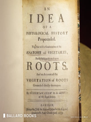 Item #11175 An Idea of a Phytological History Propounded. Together with a continuation of the...
