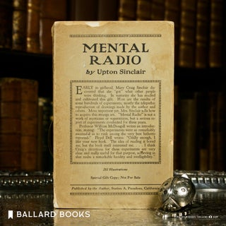 Item #11692 Mental Radio. Upton Sinclair
