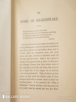 Shakespeare's Home; visited and described by Washington Irving and F.W. Fairholt