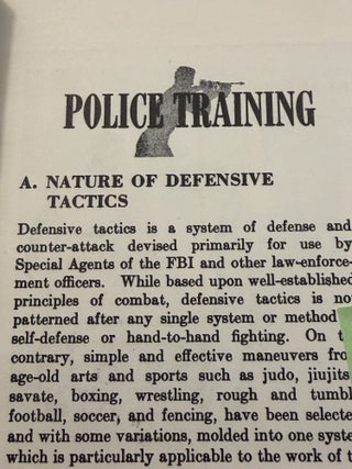 Defensive Tactics. A Handbook for Law Enforcement Officers.