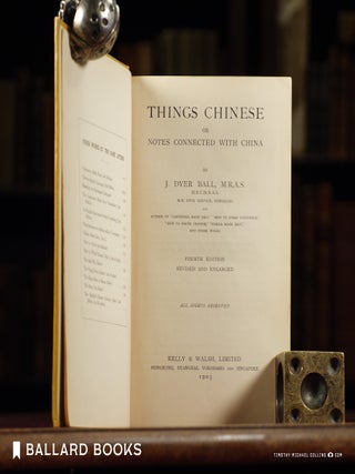 Things Chinese Or Notes Connected With China.