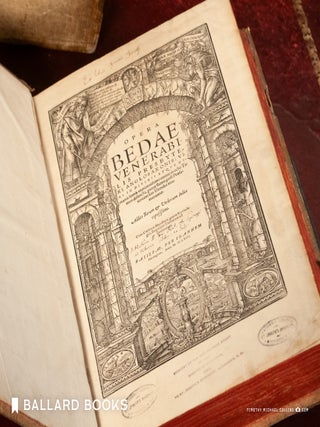 Item #5439 Opera Bedae Venerabilis Presbyteri Anglosaxonis (4 volumes). Bede The Venerable