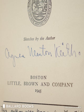 Item #8083 Land Below the Wind. Agnes Newton Keith
